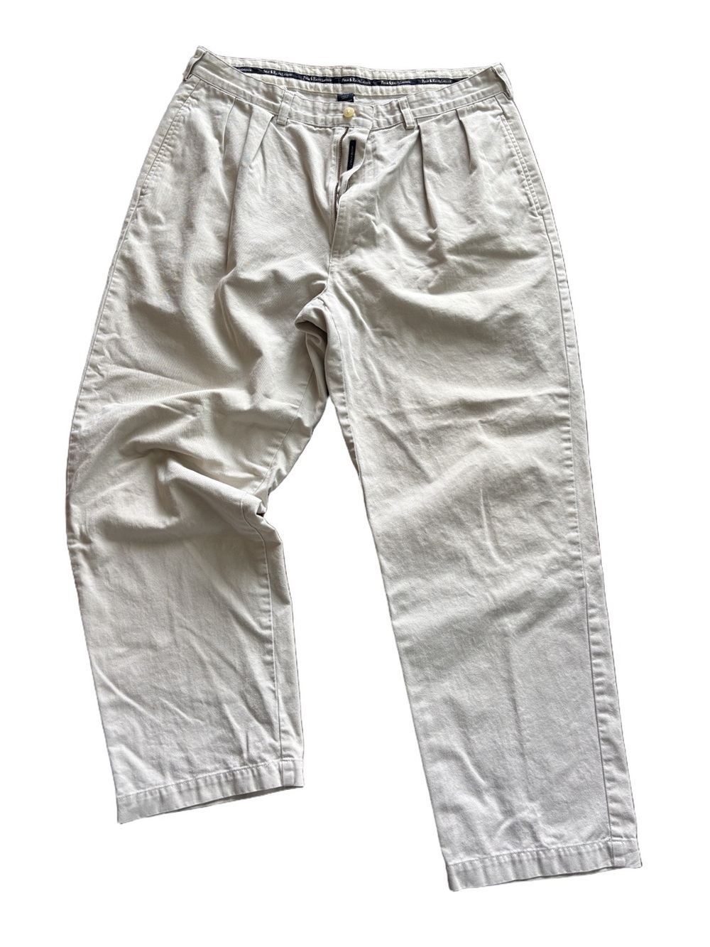 Vintage Polo Ralph Lauren Andrew Pant 36x30 Pleated Chino Khaki Relaxed Fit